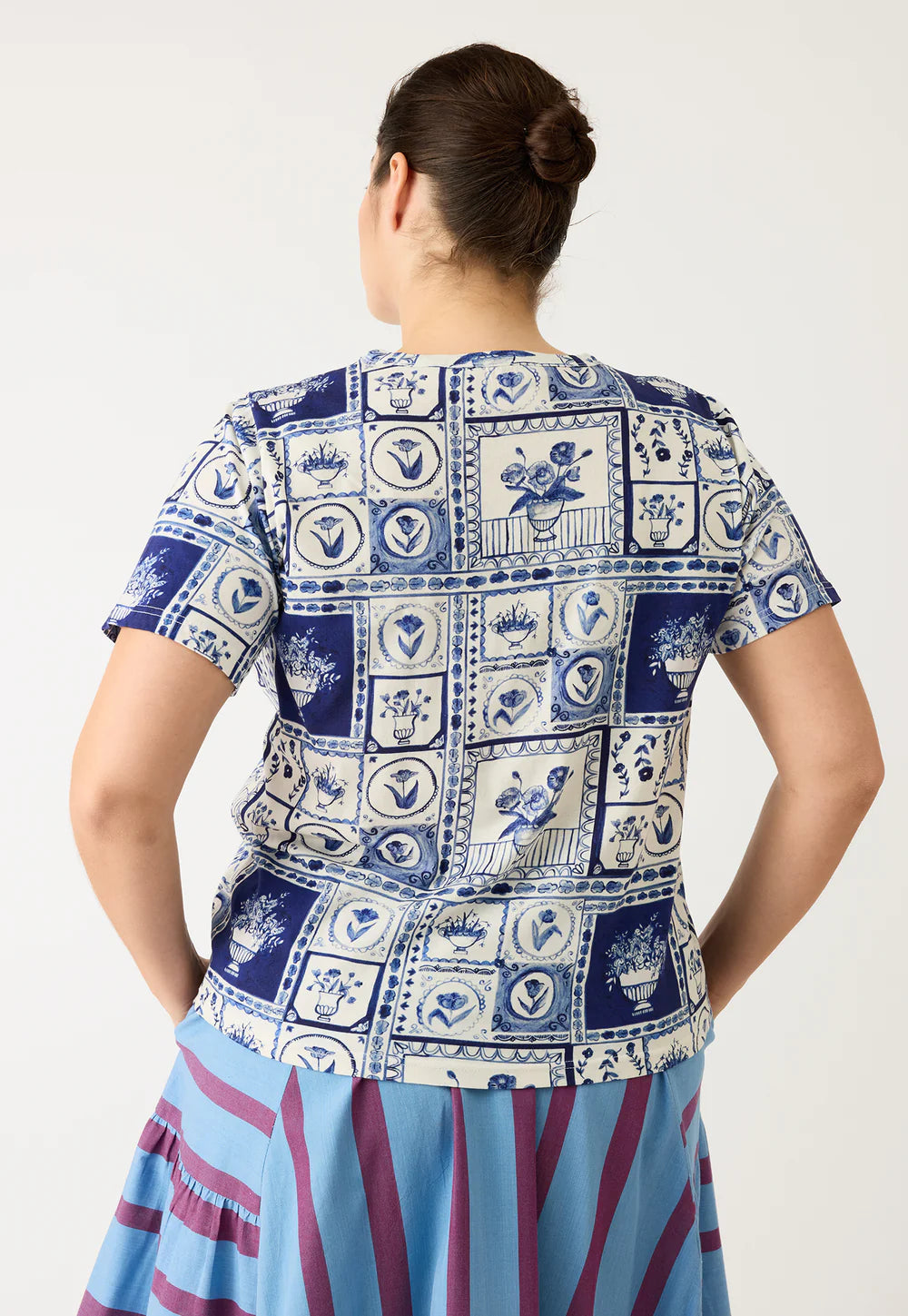 Nancybird Apollo Tee - Lyon Tile