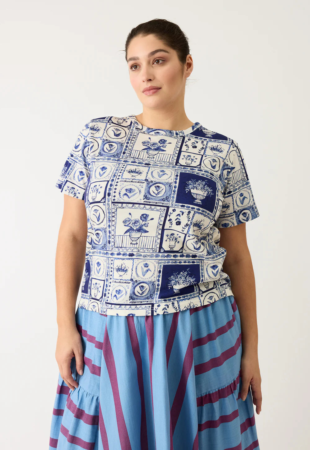 Nancybird Apollo Tee - Lyon Tile