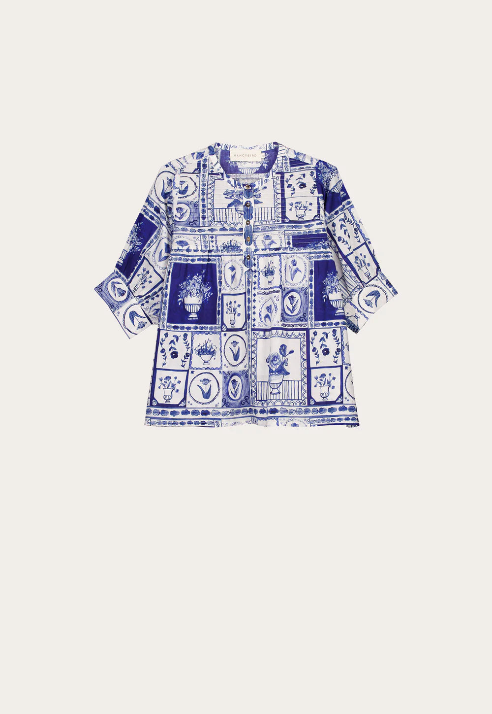 Nancybird Gwen Blouse - Lyon Tile