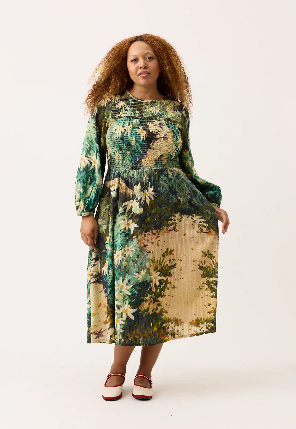 Nancybird Nora Shirred Dress