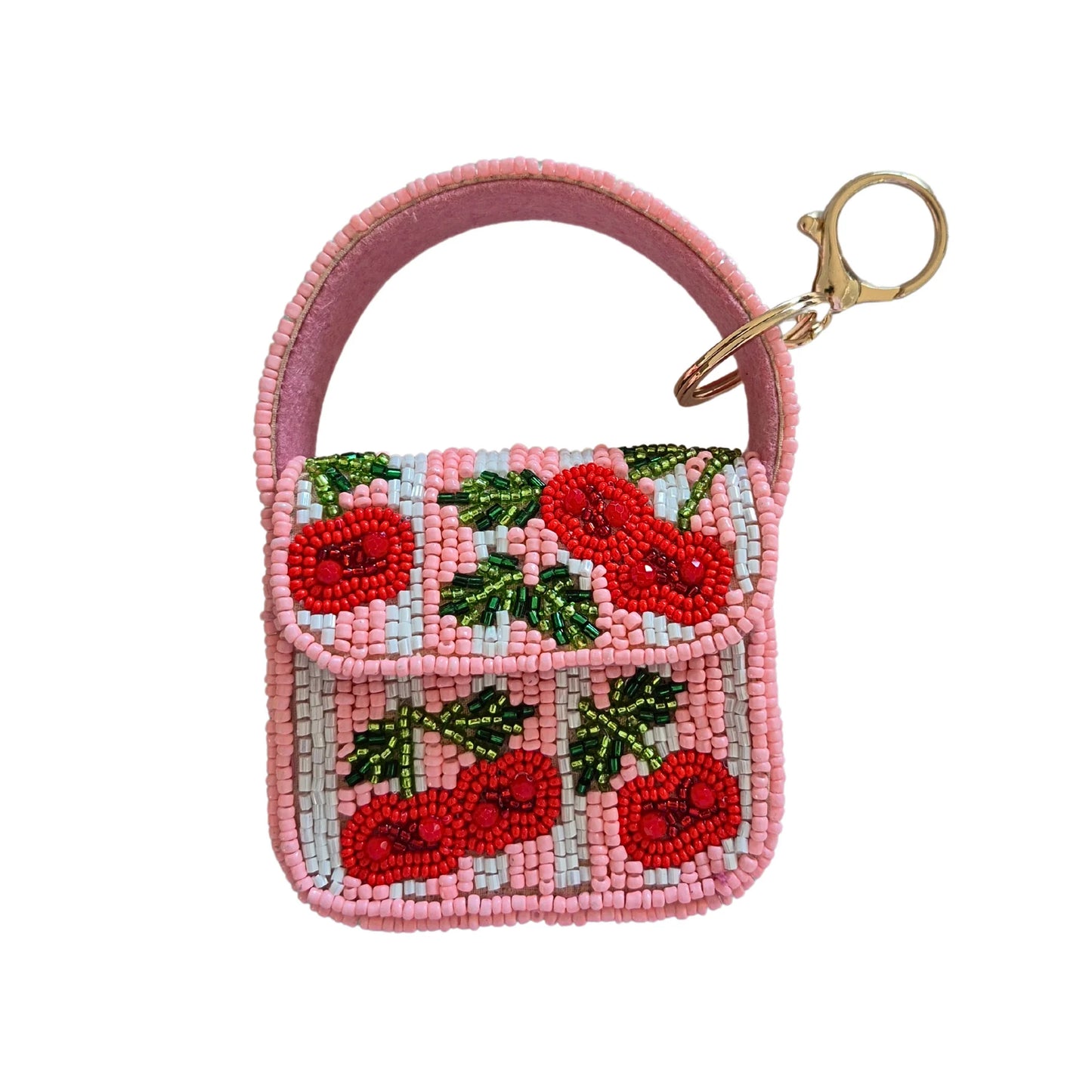 Zoda Mini Beaded Handbag Keychain