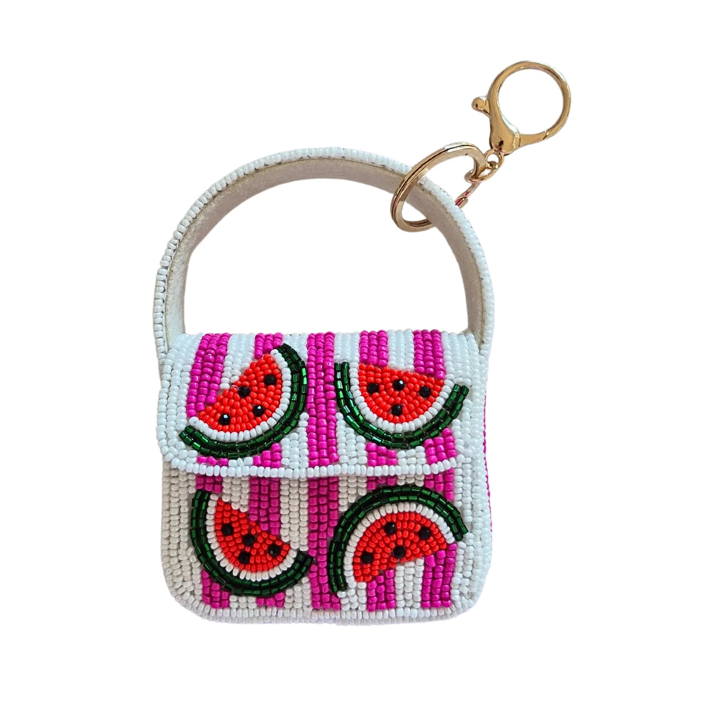 Zoda Mini Beaded Handbag Keychain