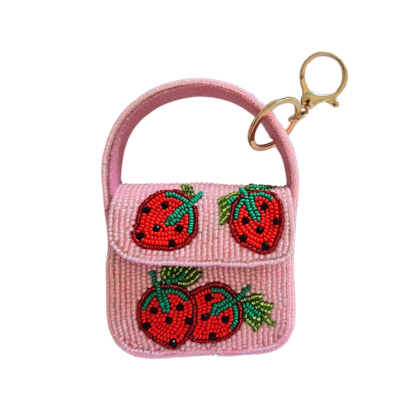Zoda Mini Beaded Handbag Keychain