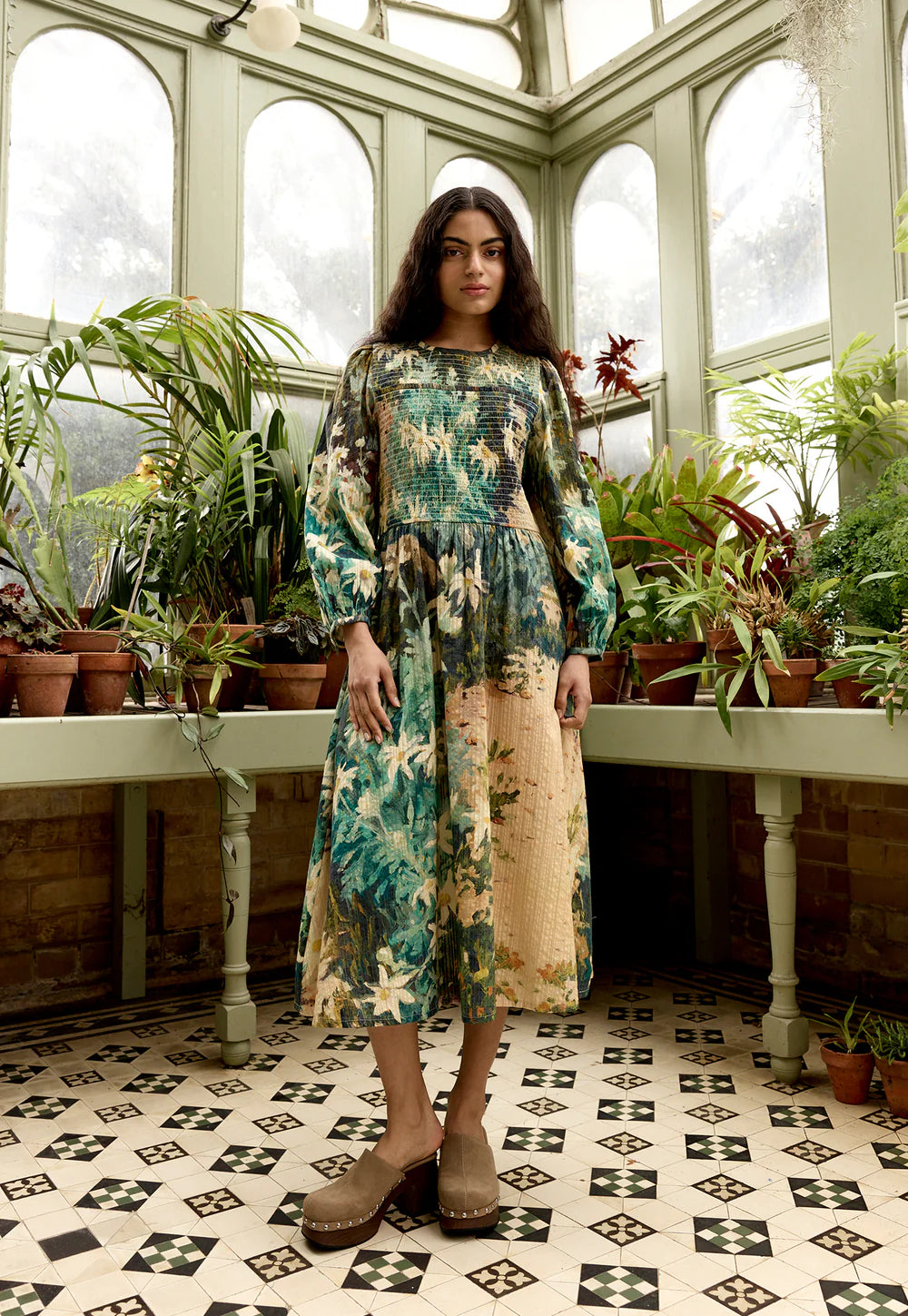 Nancybird Nora Shirred Dress