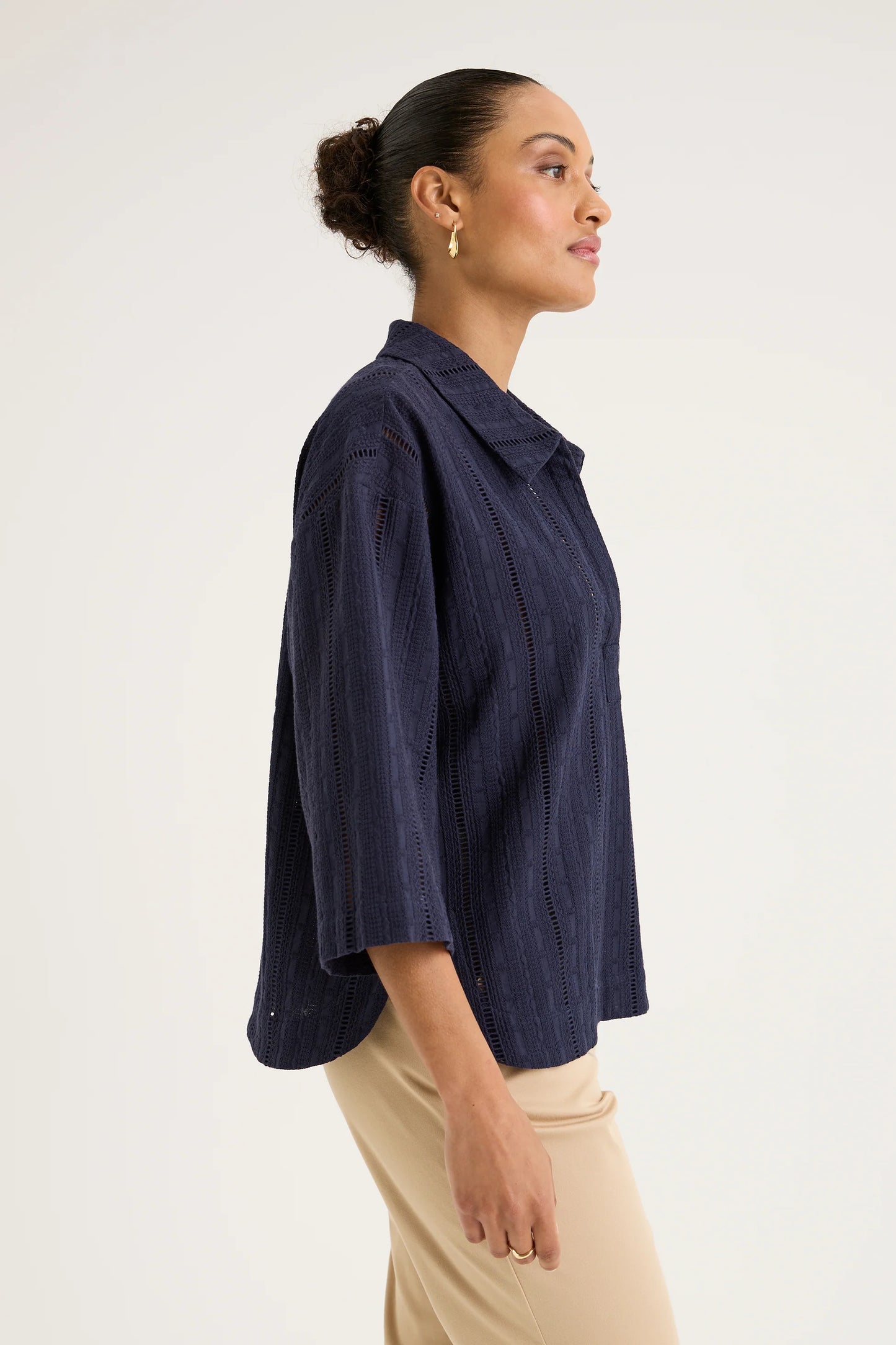 Yarra Trail Decite Shirt - Navy