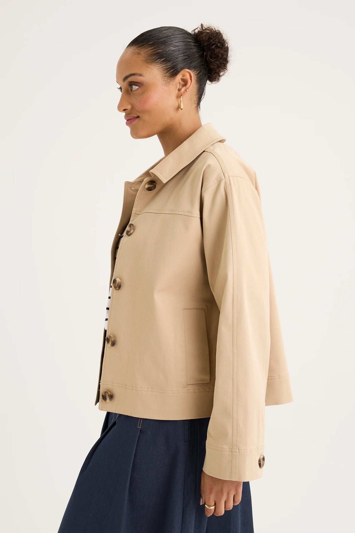 Yarra Trail - Mila Shacket - Camel