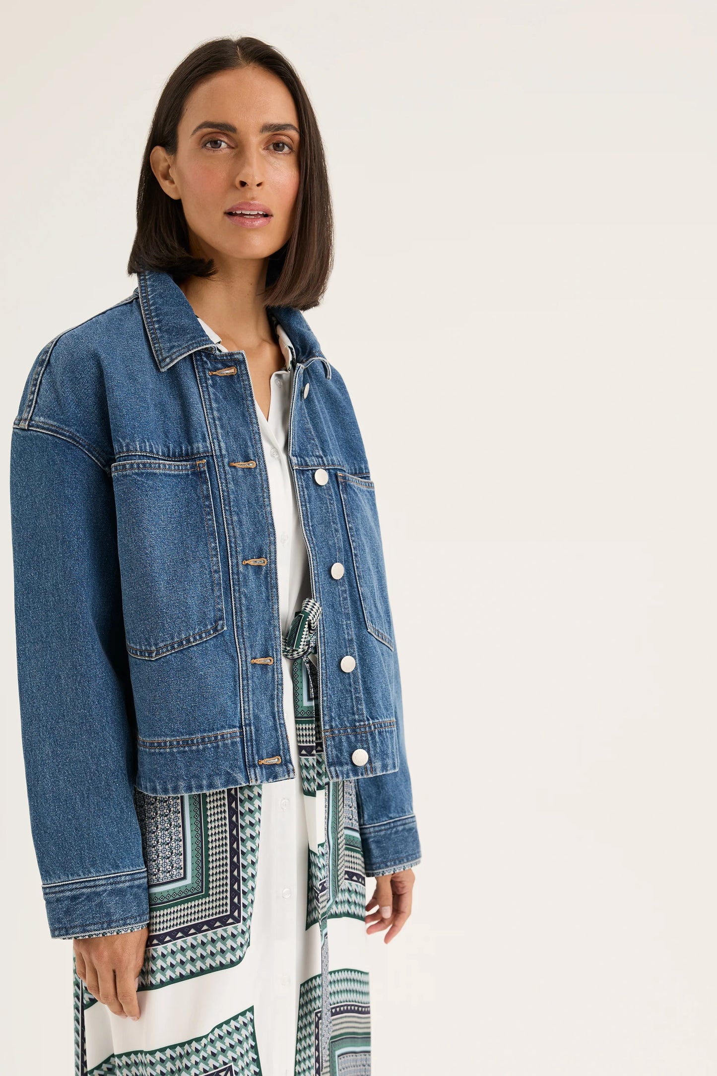 Yarra Trail Envy Jacket in Mid Wash