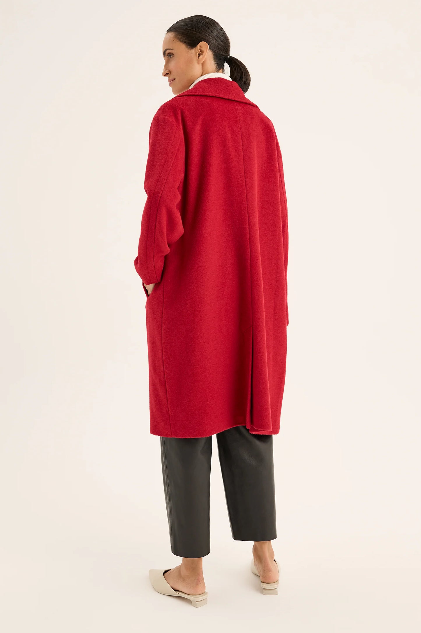 Yarra Trail Ember Coat in Scarlet
