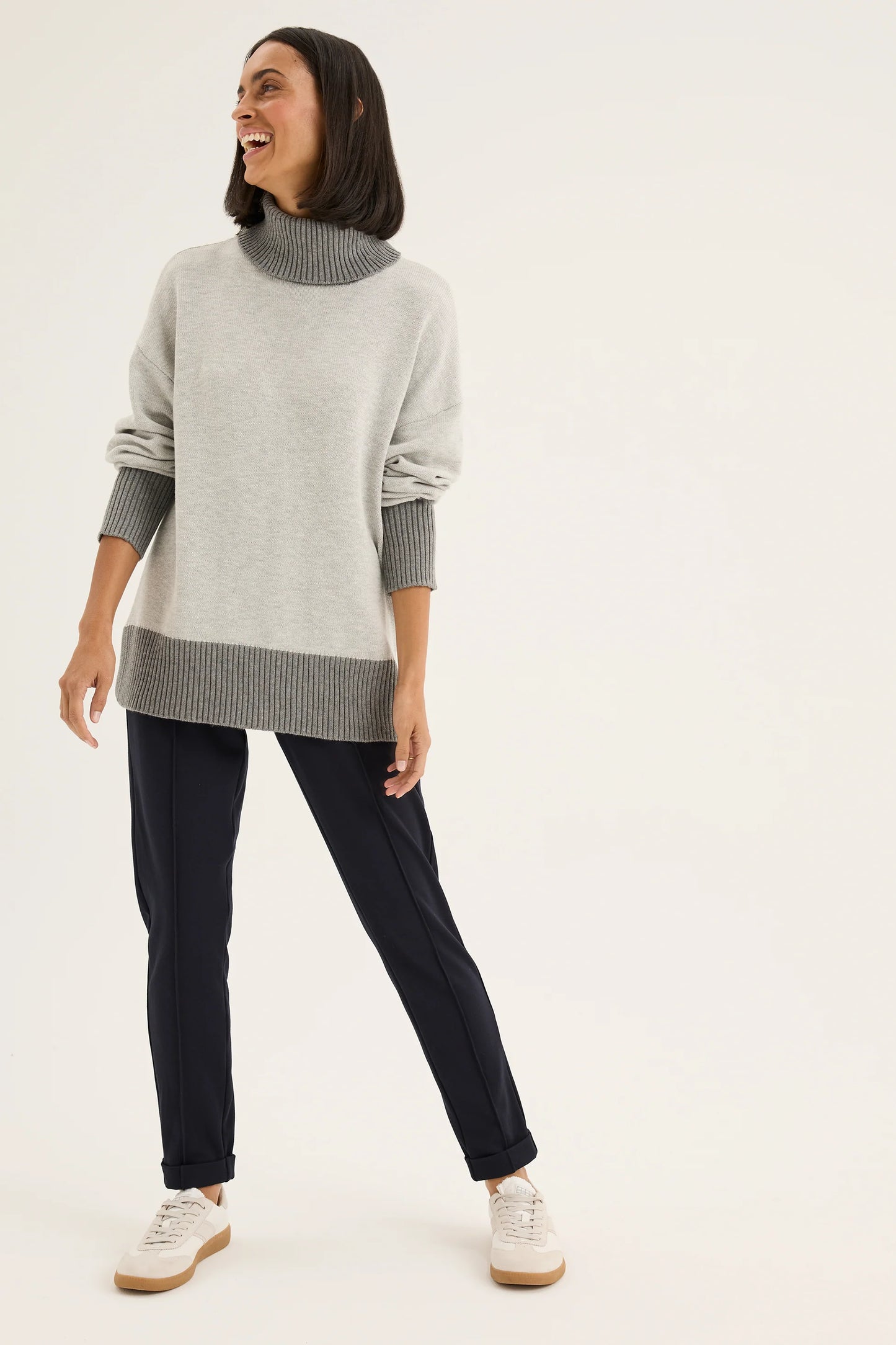 Yarra Trail Sleet Knit in Silver