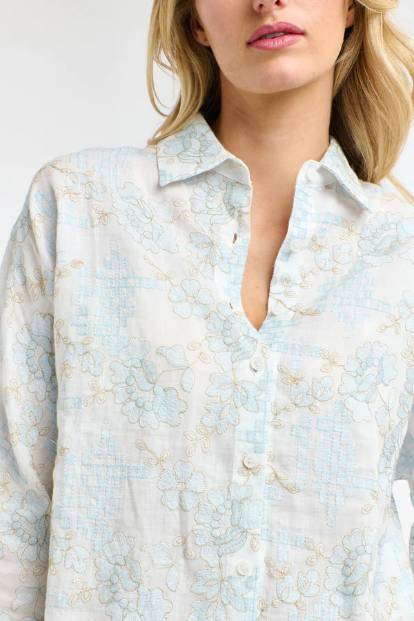 365 Days Amelia Embroidered Shirt
