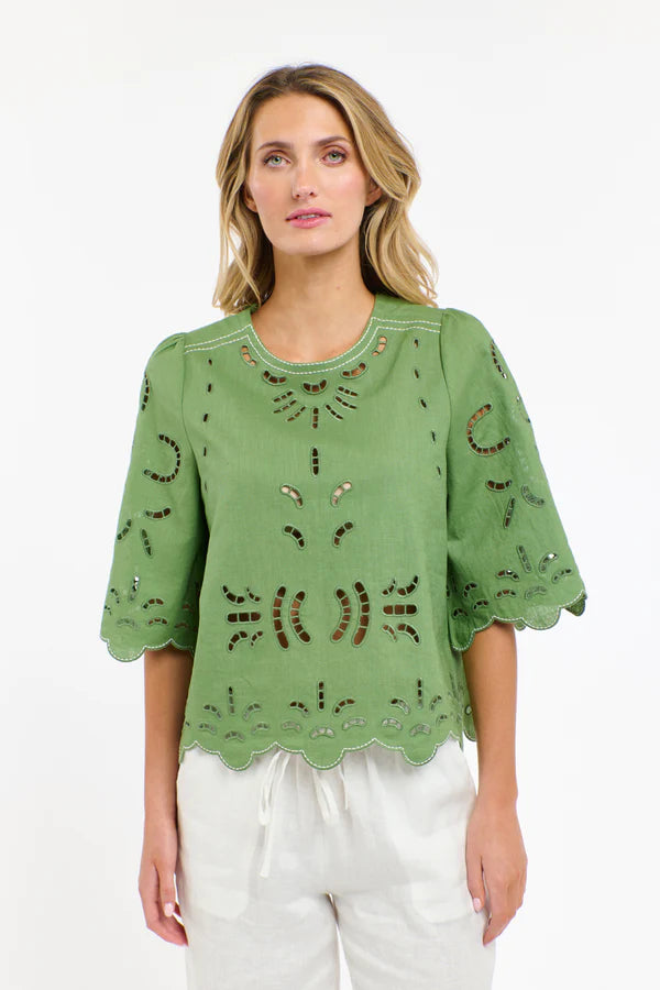 365 Days Annie Embroidered Top