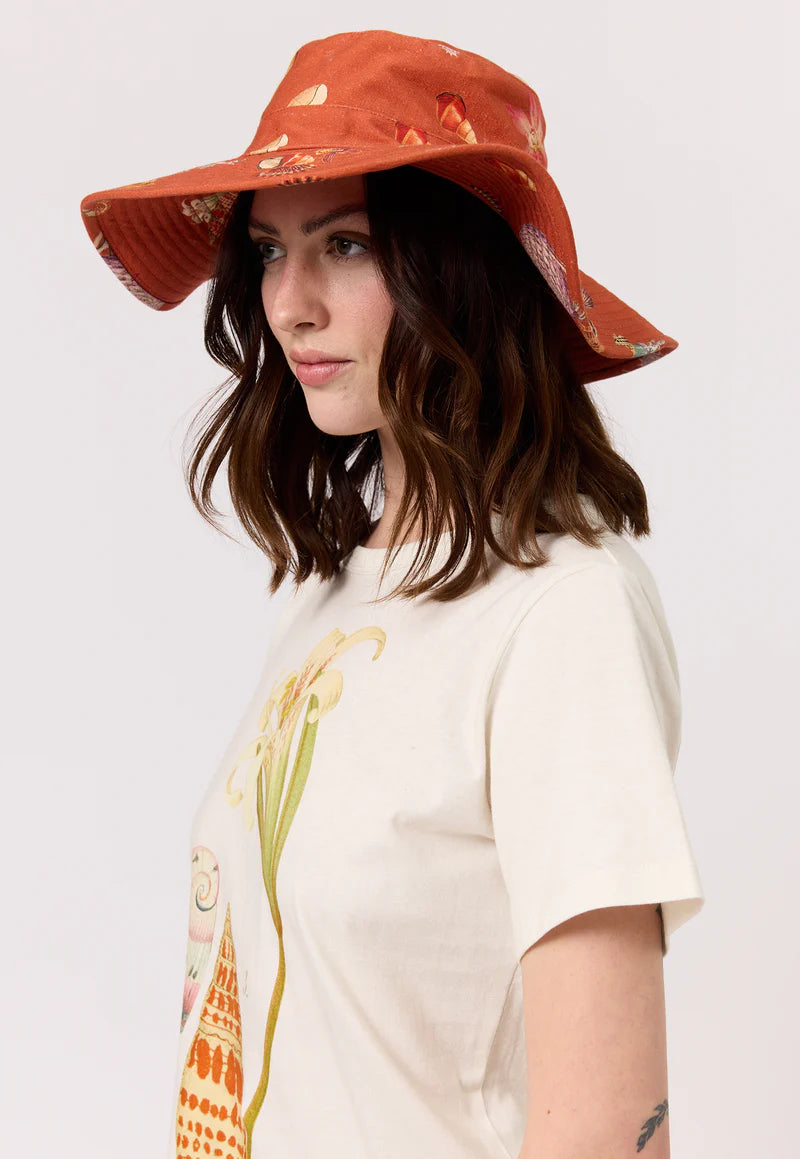 Nancybird Ete Hat - Rust Shell