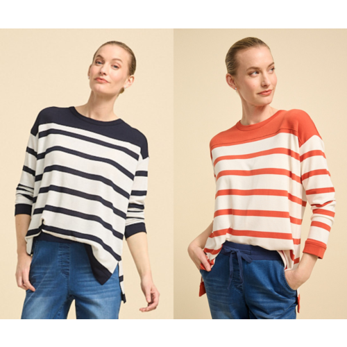 Yarra Trail stripe knit