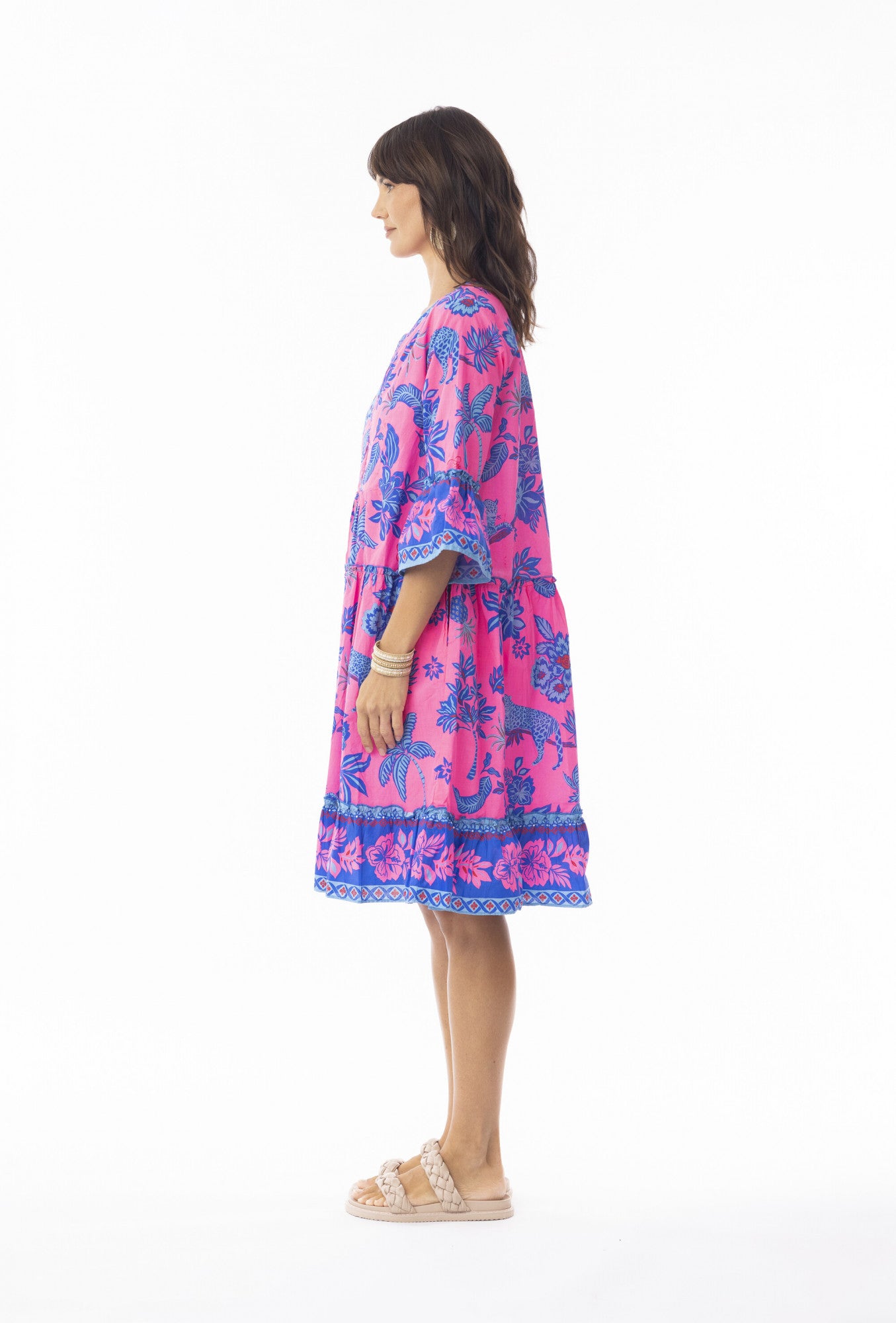Escape Lidia Frill Sleeve Layer Dress