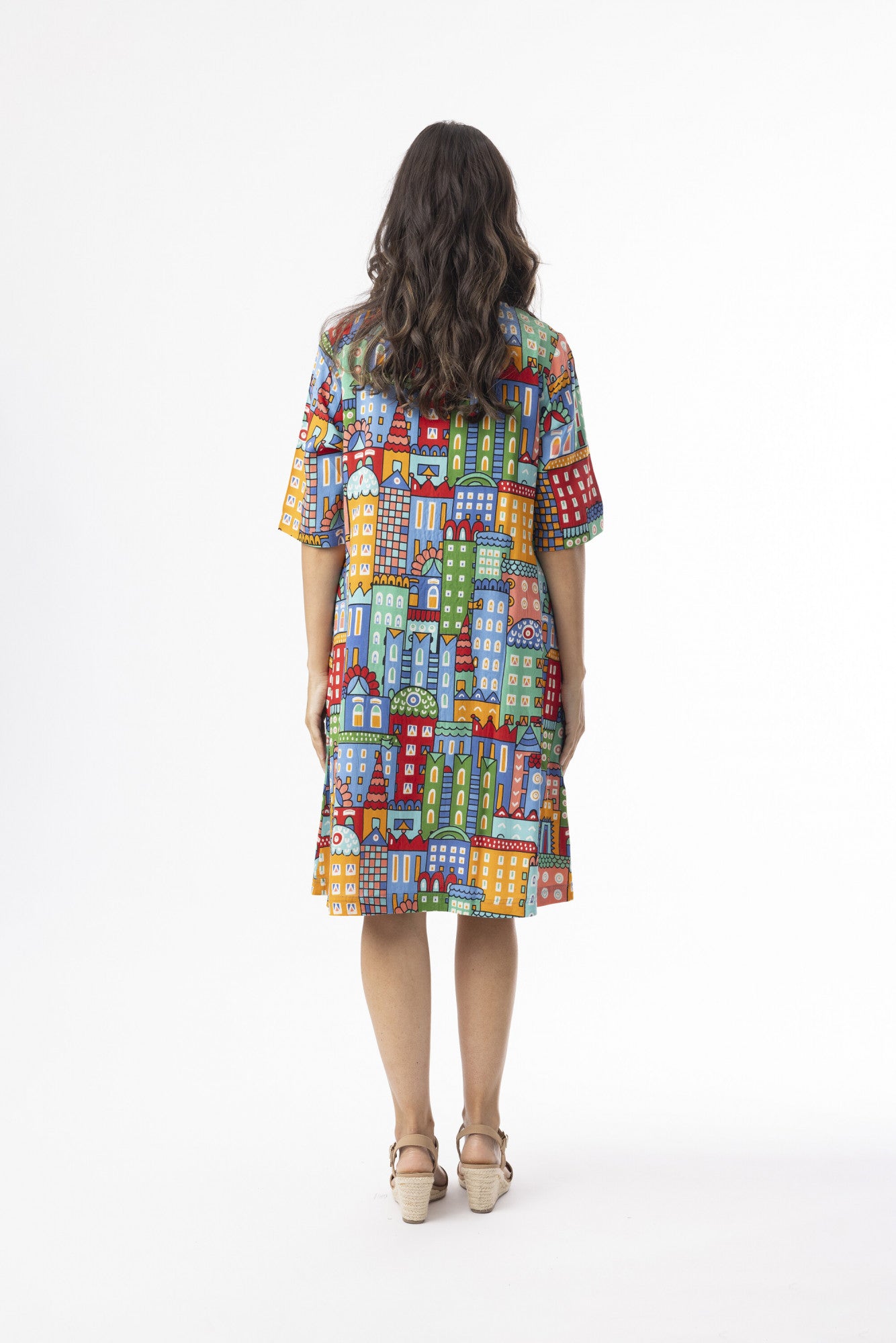 Orientique City Print Dress