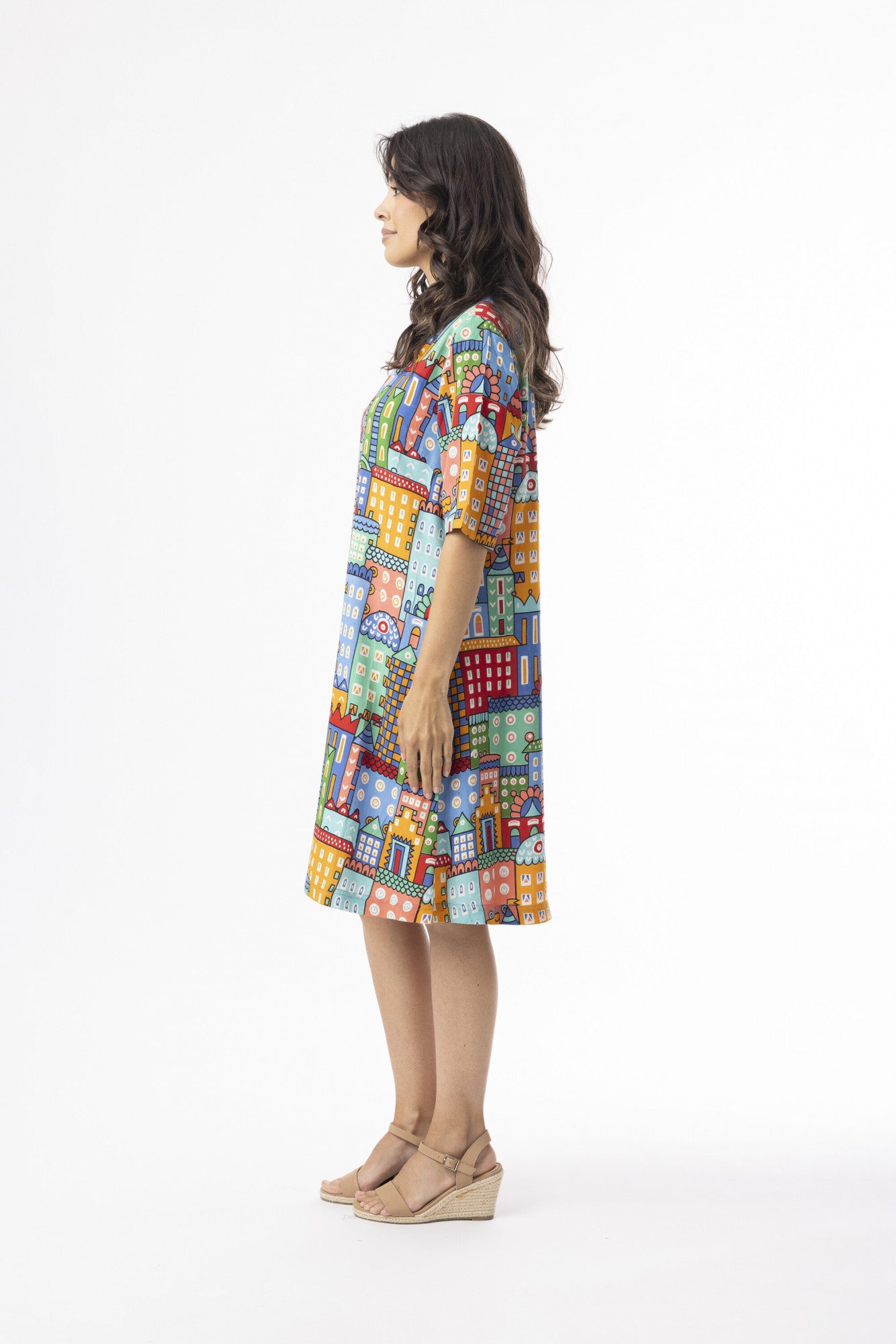 Orientique City Print Dress
