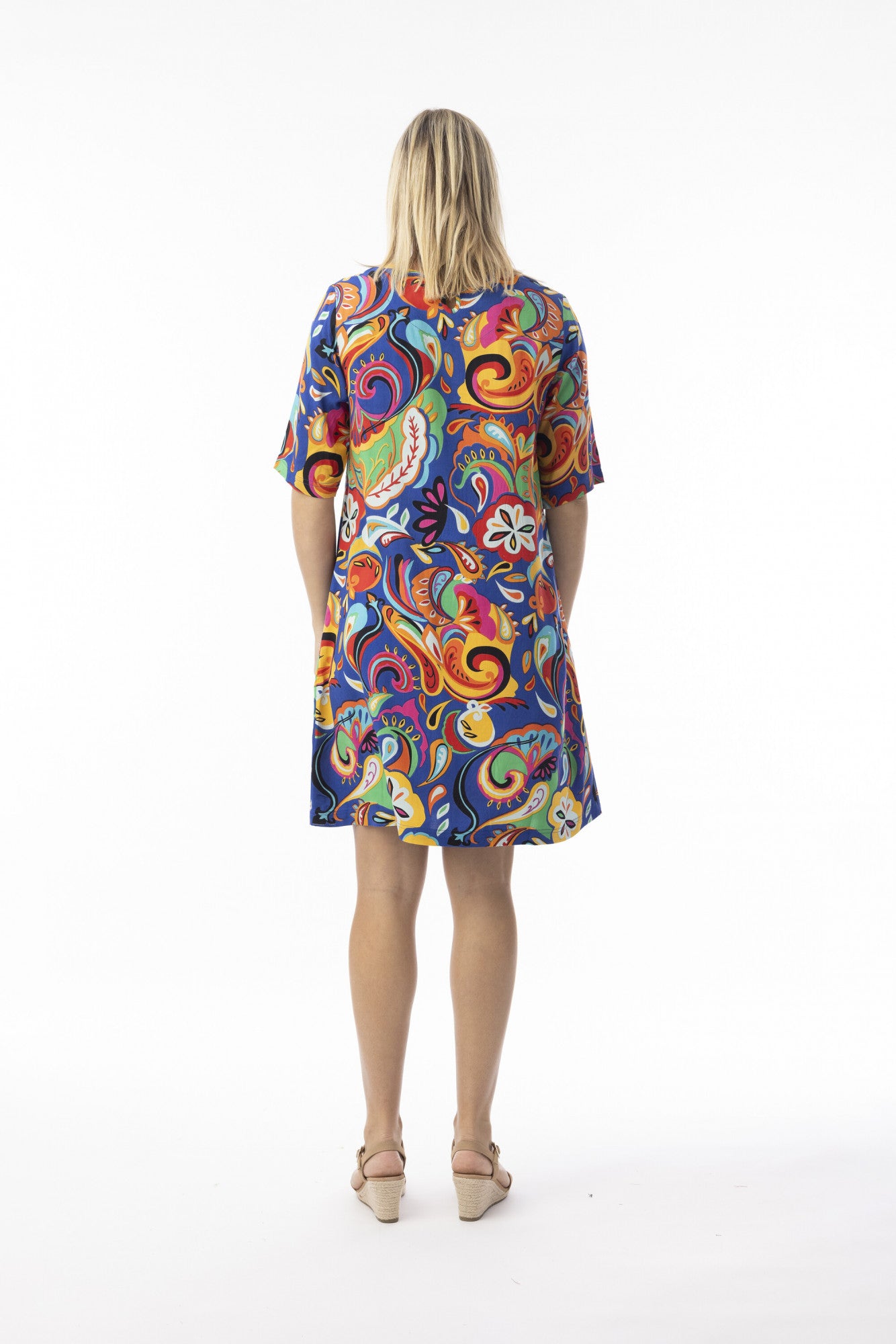Orientique Retro Paisley Dress