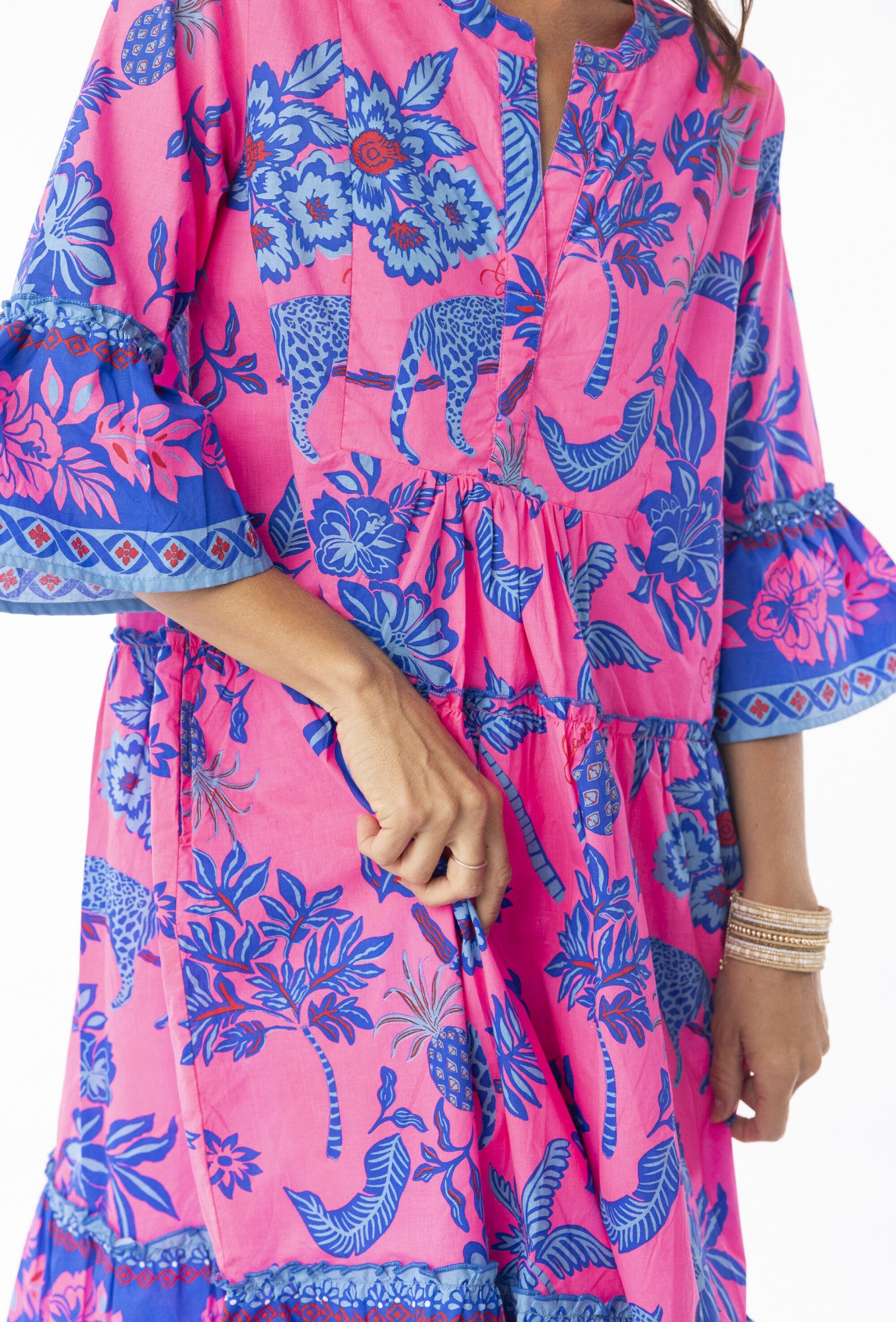 Escape Lidia Frill Sleeve Layer Dress