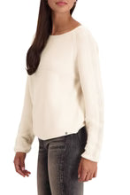 Monari Knit with sparkle sleeve detail - Almond