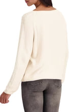 Monari Knit with sparkle sleeve detail - Almond