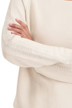 Monari Knit with sparkle sleeve detail - Almond