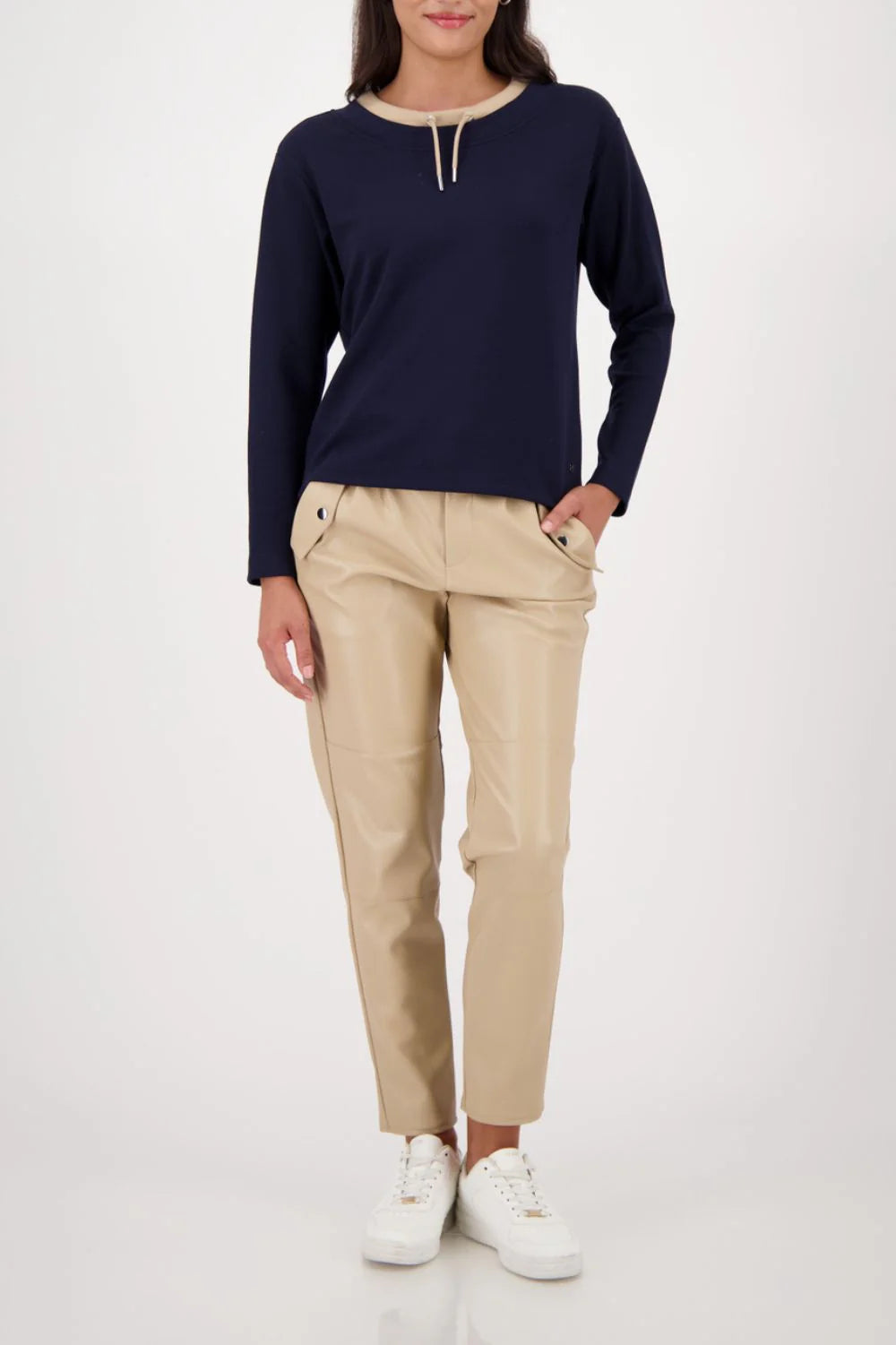 Monari sweatshirt with decorative detail in night sky