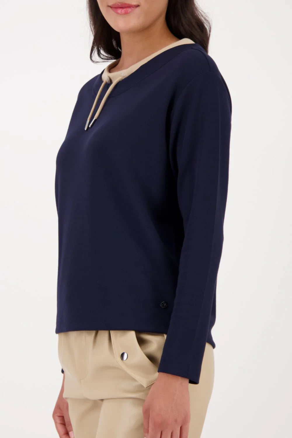 Monari sweatshirt with decorative detail in night sky