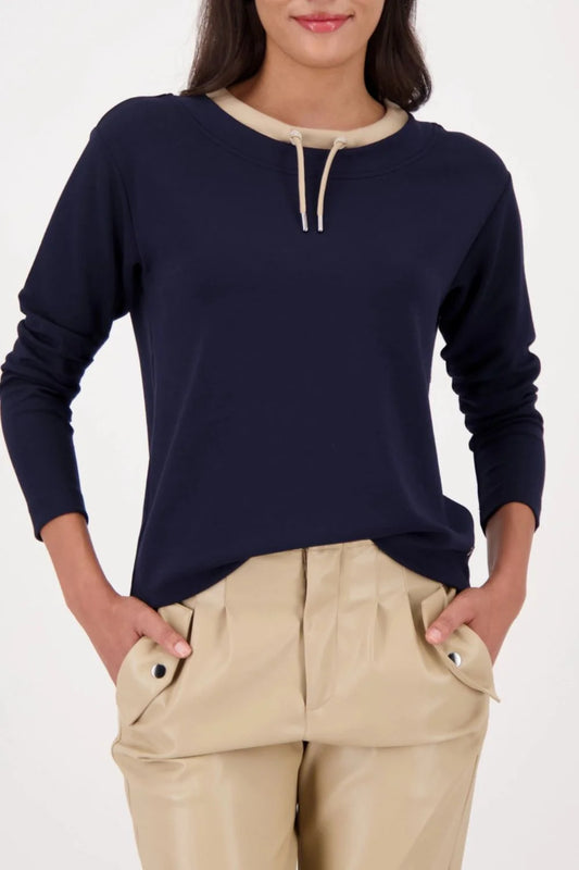 Monari sweatshirt with decorative detail in night sky