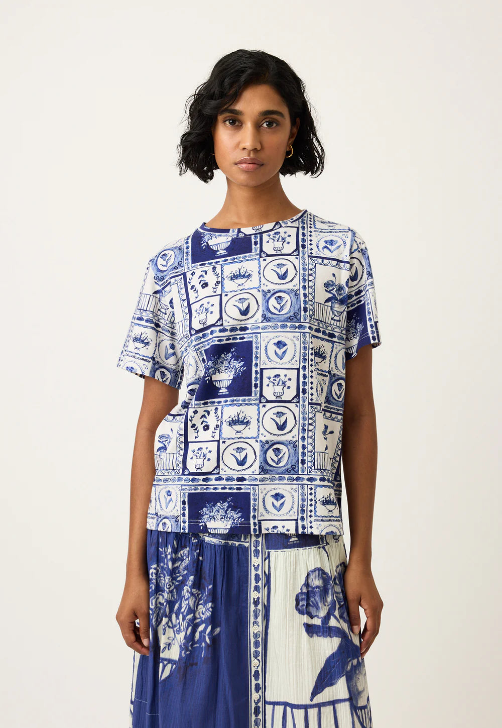 Nancybird Apollo Tee - Lyon Tile