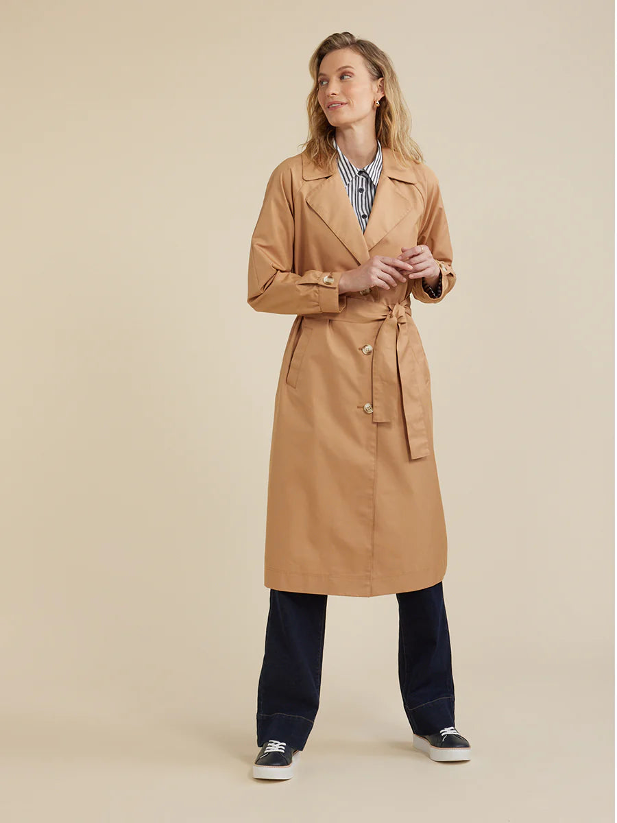 Yarra Trail Trench Coat Caramel