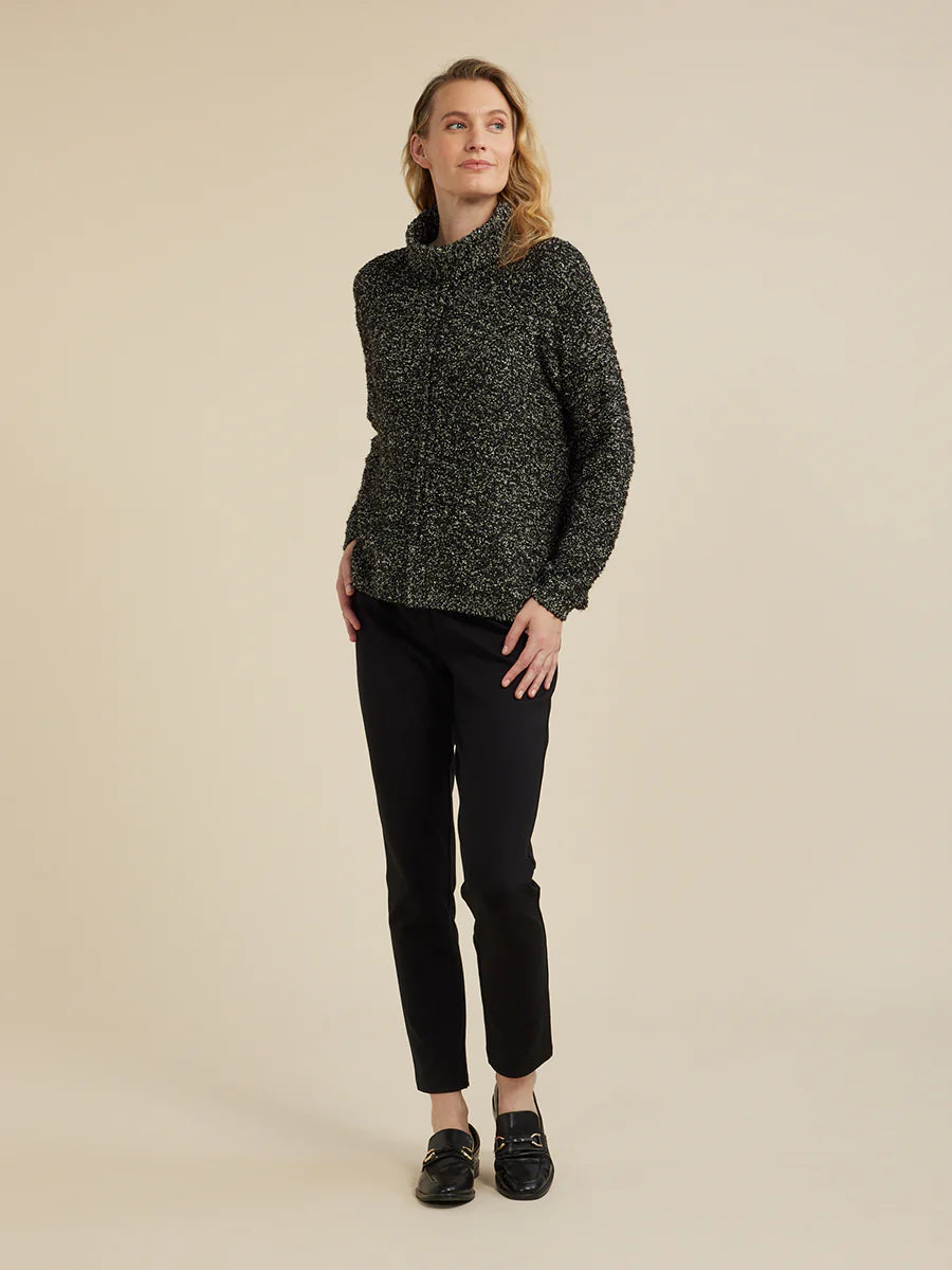 Yarra Trail Boucle Jumper - Black Mix