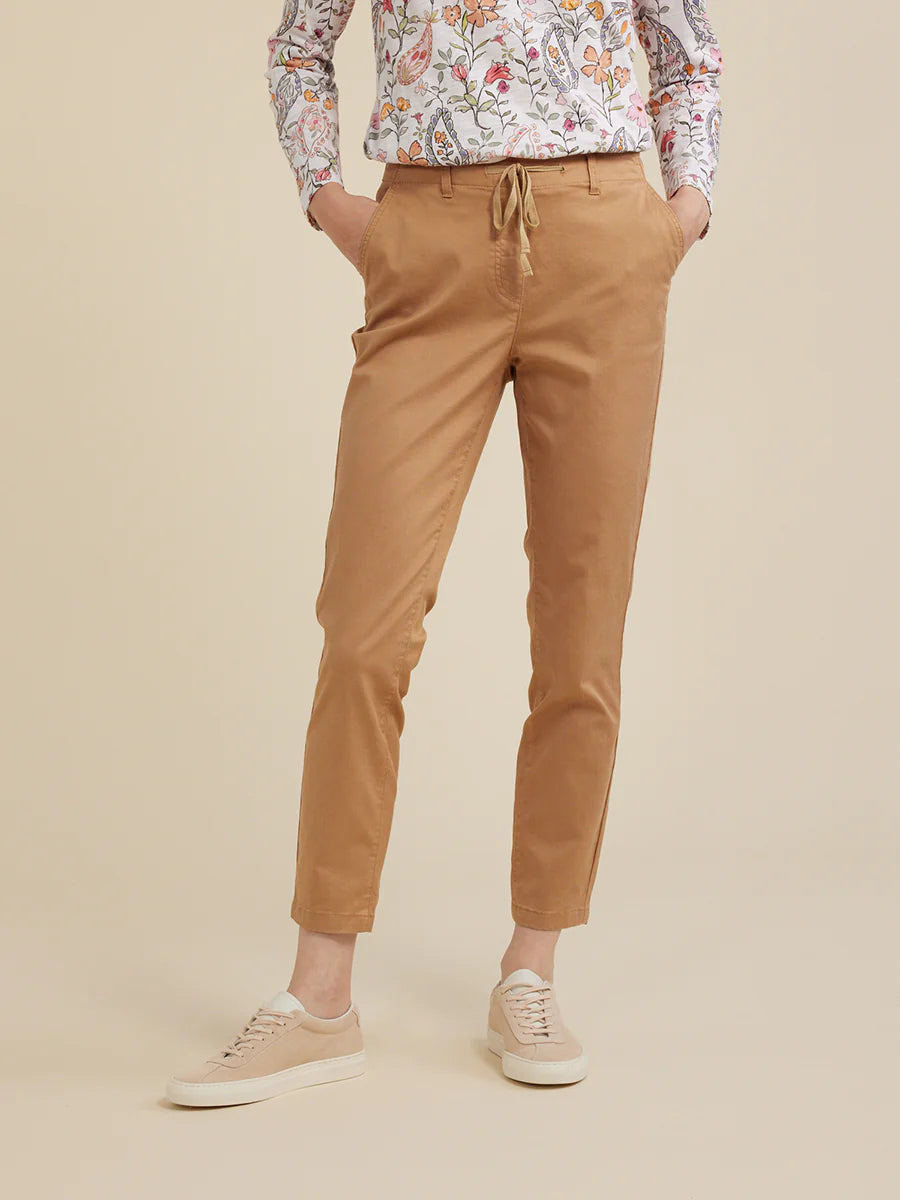 Yarra Trail Washed Stretch Pant Caramel