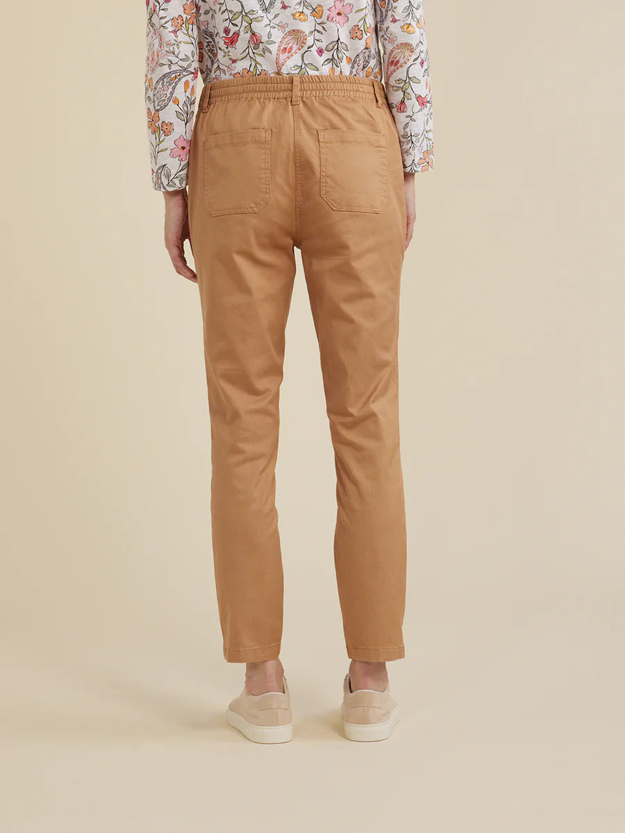 Yarra Trail Washed Stretch Pant Caramel