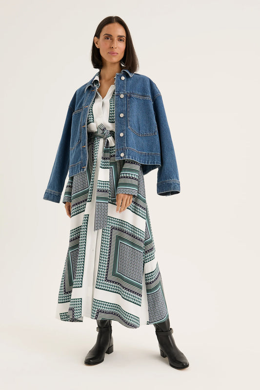 Yarra Trail Envy Jacket in Mid Wash