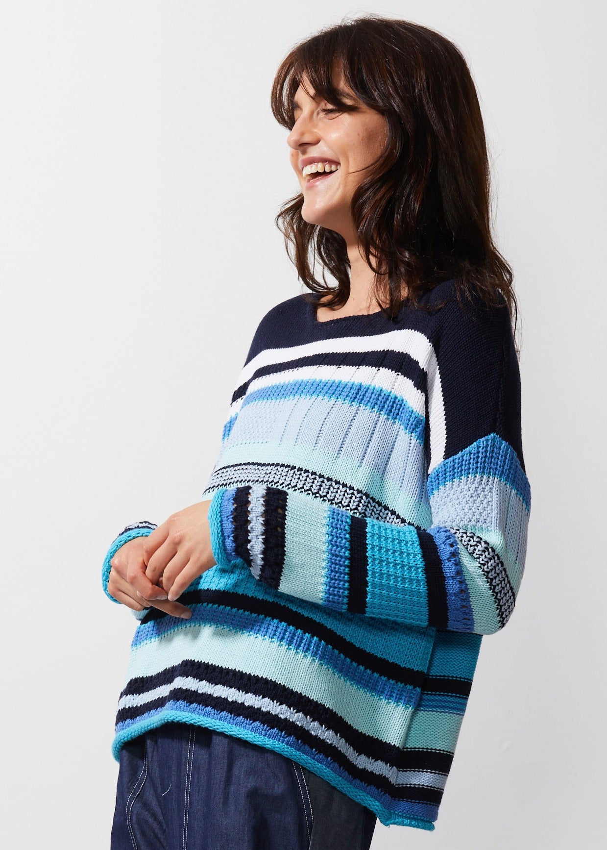 Z&P Chunky Cotton Jumper - Blue