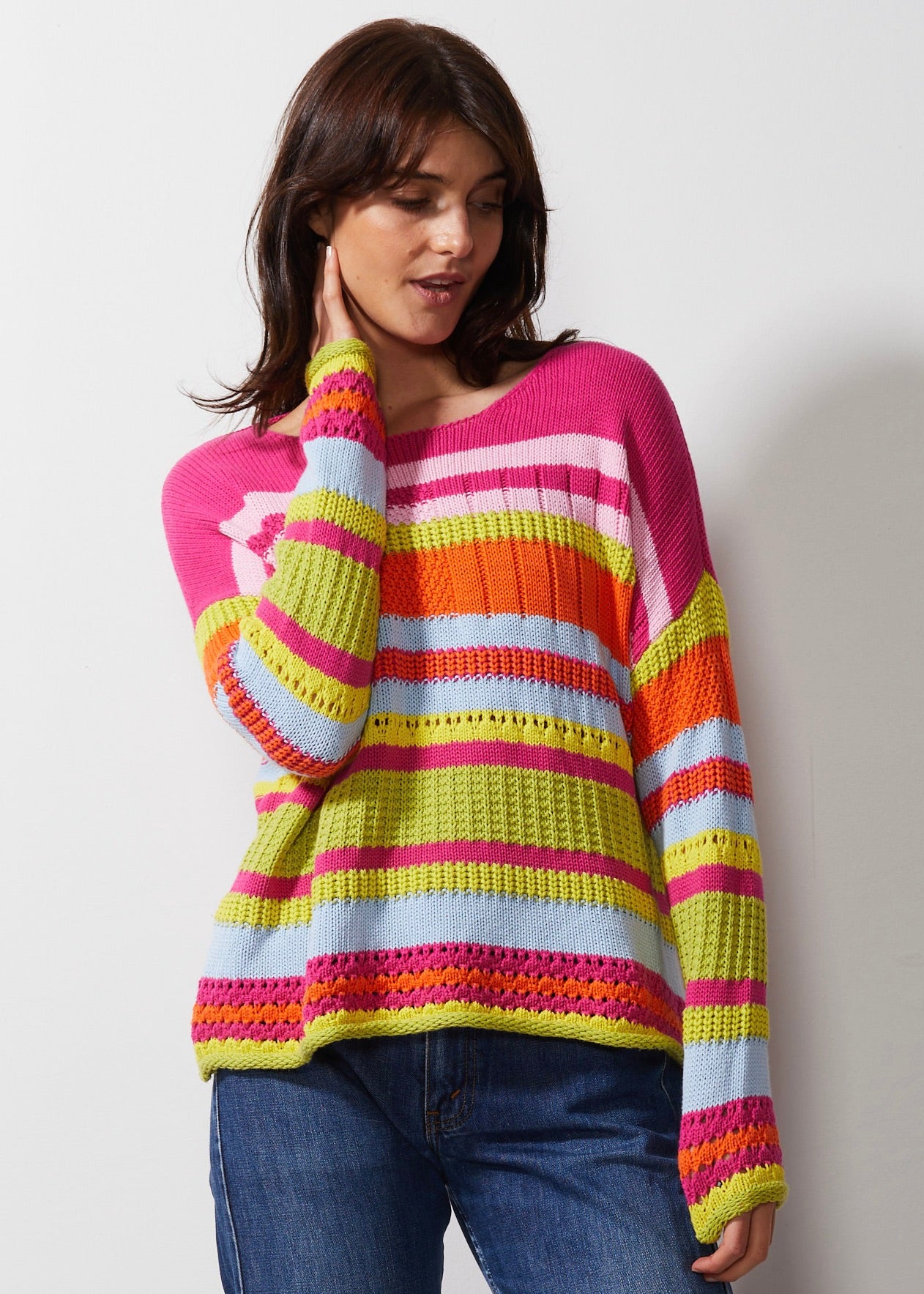 Z&P Chunky Cotton Jumper - Pink