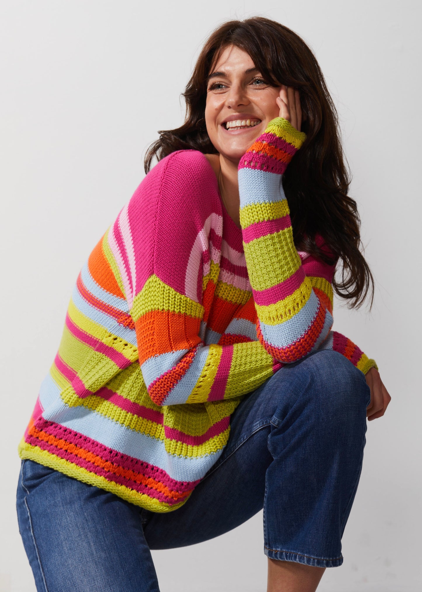 Z&P Chunky Cotton Jumper - Pink