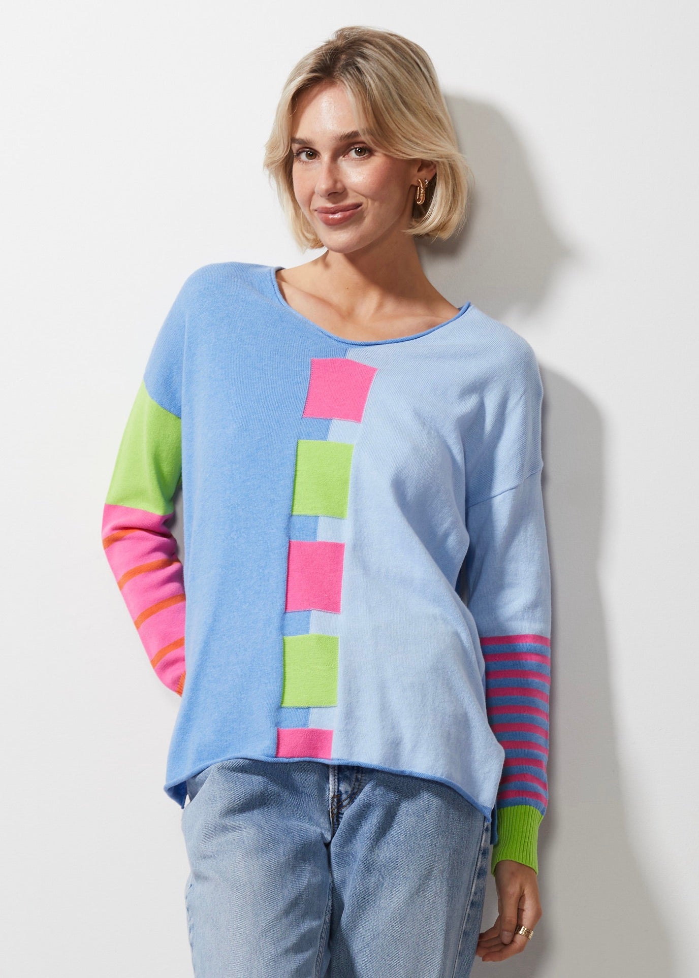 Z&P Intarsia Squares Jumper