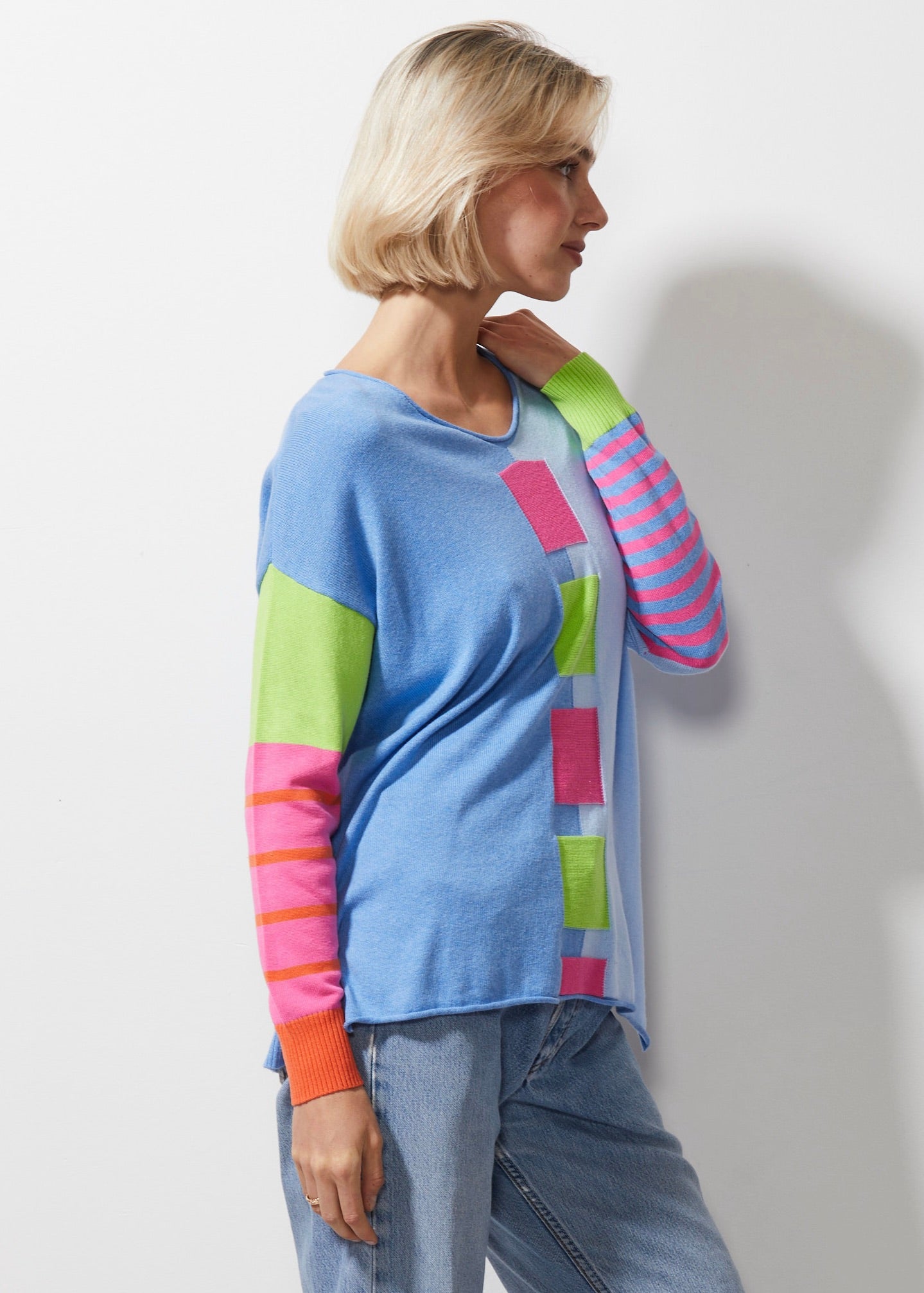 Z&P Intarsia Squares Jumper