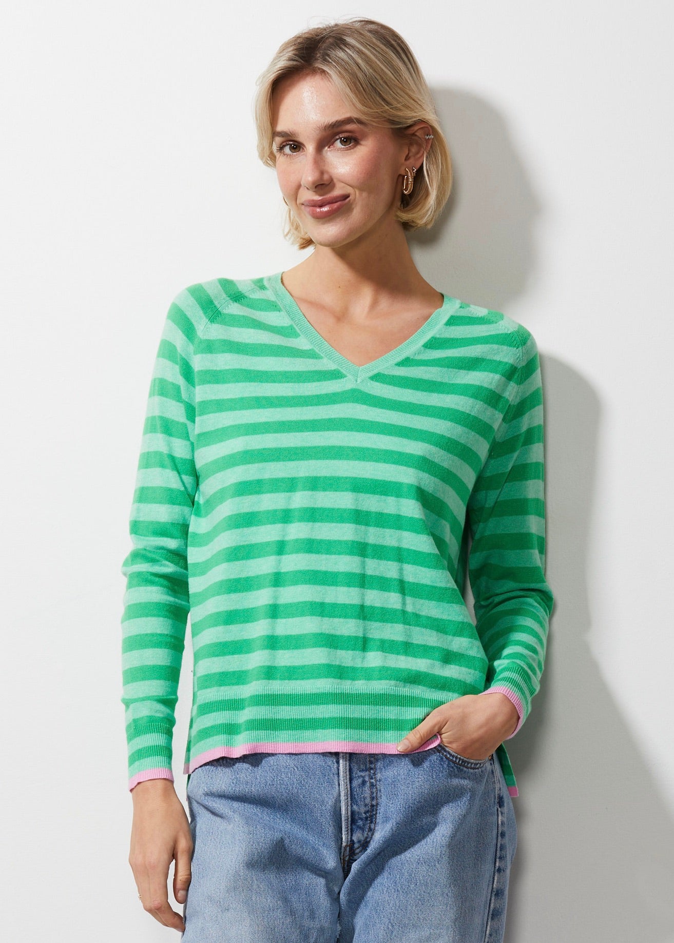 Z&P Essential V Jumper - Mint